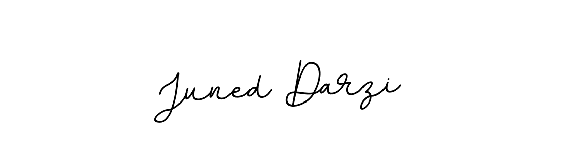 Create a beautiful signature design for name Juned Darzi. With this signature (BallpointsItalic-DORy9) fonts, you can make a handwritten signature for free. Juned Darzi signature style 11 images and pictures png