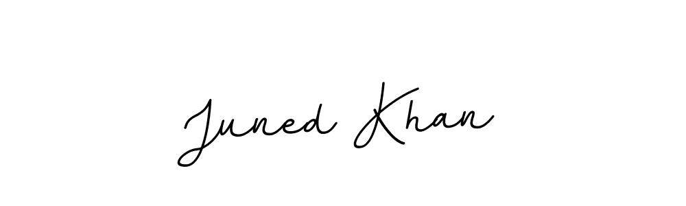Juned Khan stylish signature style. Best Handwritten Sign (BallpointsItalic-DORy9) for my name. Handwritten Signature Collection Ideas for my name Juned Khan. Juned Khan signature style 11 images and pictures png
