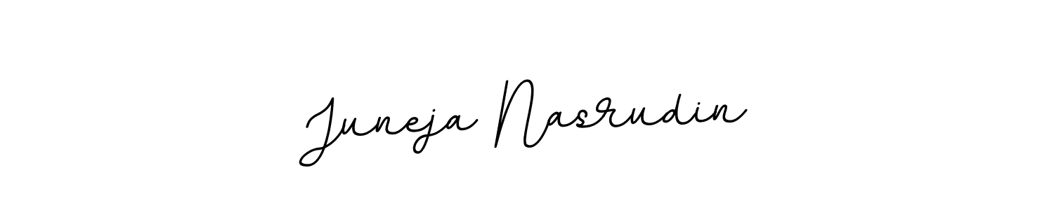 How to make Juneja Nasrudin signature? BallpointsItalic-DORy9 is a professional autograph style. Create handwritten signature for Juneja Nasrudin name. Juneja Nasrudin signature style 11 images and pictures png