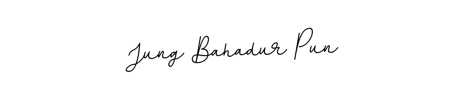 Make a beautiful signature design for name Jung Bahadur Pun. With this signature (BallpointsItalic-DORy9) style, you can create a handwritten signature for free. Jung Bahadur Pun signature style 11 images and pictures png