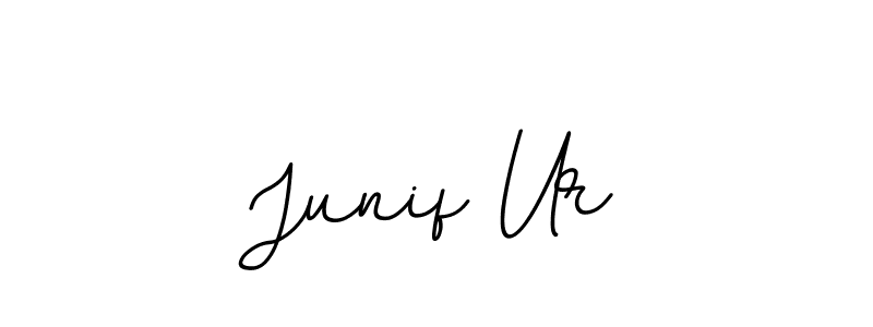 Use a signature maker to create a handwritten signature online. With this signature software, you can design (BallpointsItalic-DORy9) your own signature for name Junif Ur. Junif Ur signature style 11 images and pictures png