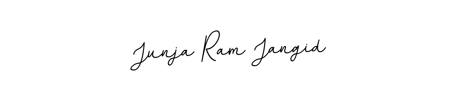 Create a beautiful signature design for name Junja Ram Jangid. With this signature (BallpointsItalic-DORy9) fonts, you can make a handwritten signature for free. Junja Ram Jangid signature style 11 images and pictures png