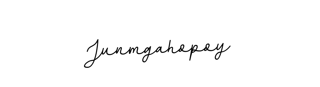 Make a beautiful signature design for name Junmgahopoy. With this signature (BallpointsItalic-DORy9) style, you can create a handwritten signature for free. Junmgahopoy signature style 11 images and pictures png