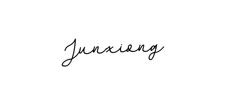 How to make Junxiong name signature. Use BallpointsItalic-DORy9 style for creating short signs online. This is the latest handwritten sign. Junxiong signature style 11 images and pictures png