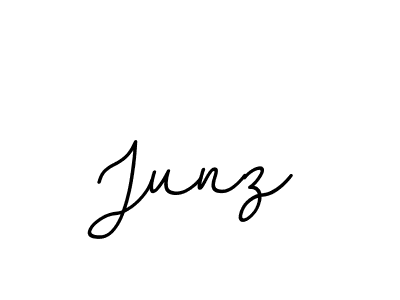 Use a signature maker to create a handwritten signature online. With this signature software, you can design (BallpointsItalic-DORy9) your own signature for name Junz. Junz signature style 11 images and pictures png