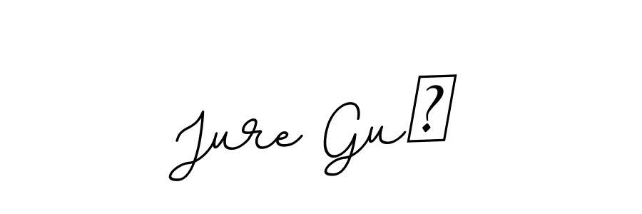 How to make Jure Guć name signature. Use BallpointsItalic-DORy9 style for creating short signs online. This is the latest handwritten sign. Jure Guć signature style 11 images and pictures png