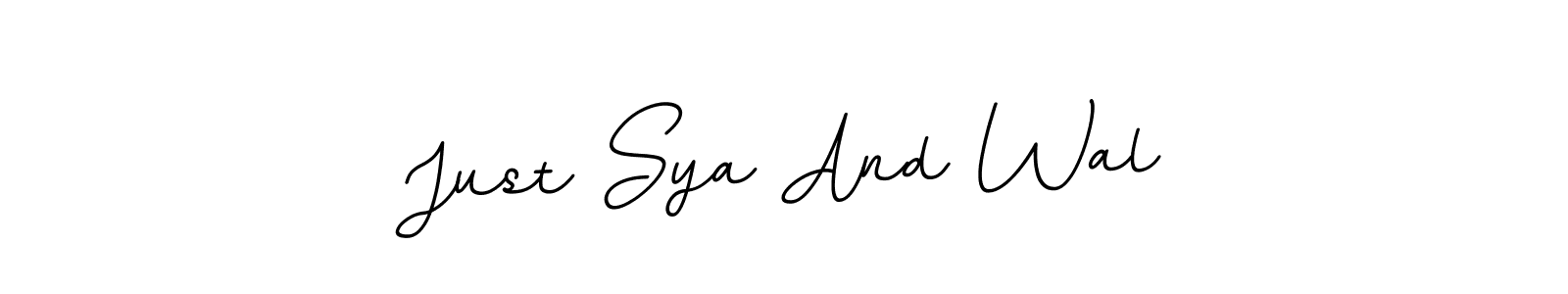 How to Draw Just Sya And Wal signature style? BallpointsItalic-DORy9 is a latest design signature styles for name Just Sya And Wal. Just Sya And Wal signature style 11 images and pictures png