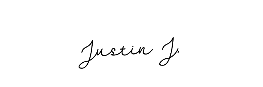 if you are searching for the best signature style for your name Justin J.. so please give up your signature search. here we have designed multiple signature styles  using BallpointsItalic-DORy9. Justin J. signature style 11 images and pictures png