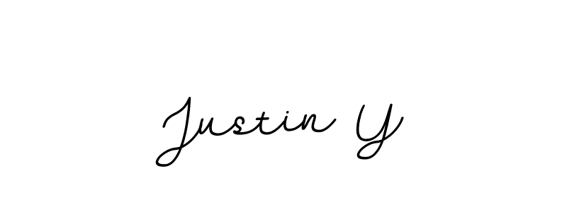 Make a beautiful signature design for name Justin Y. With this signature (BallpointsItalic-DORy9) style, you can create a handwritten signature for free. Justin Y signature style 11 images and pictures png