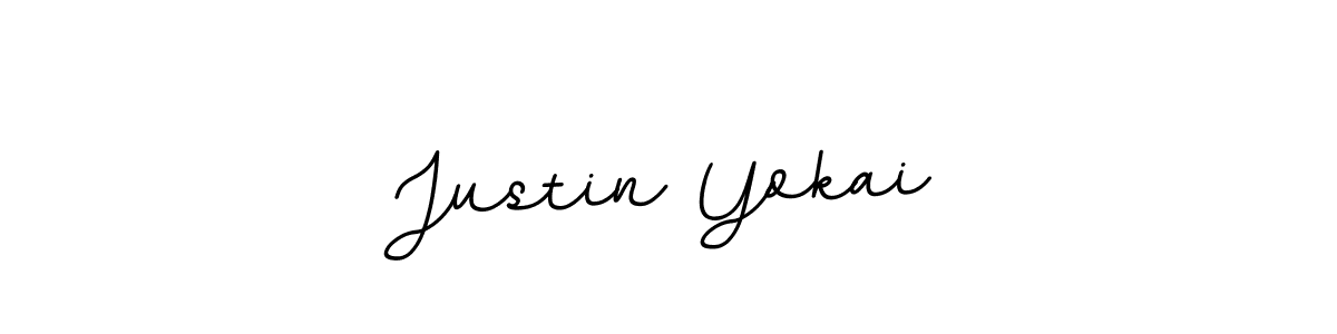 Similarly BallpointsItalic-DORy9 is the best handwritten signature design. Signature creator online .You can use it as an online autograph creator for name Justin Yokai. Justin Yokai signature style 11 images and pictures png