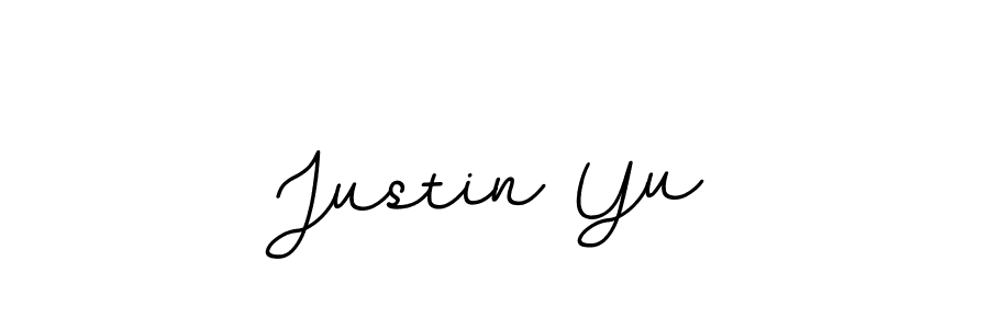 You should practise on your own different ways (BallpointsItalic-DORy9) to write your name (Justin Yu) in signature. don't let someone else do it for you. Justin Yu signature style 11 images and pictures png