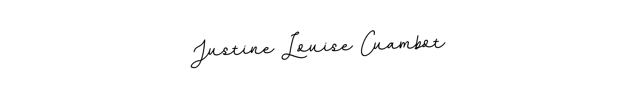 It looks lik you need a new signature style for name Justine Louise Cuambot. Design unique handwritten (BallpointsItalic-DORy9) signature with our free signature maker in just a few clicks. Justine Louise Cuambot signature style 11 images and pictures png