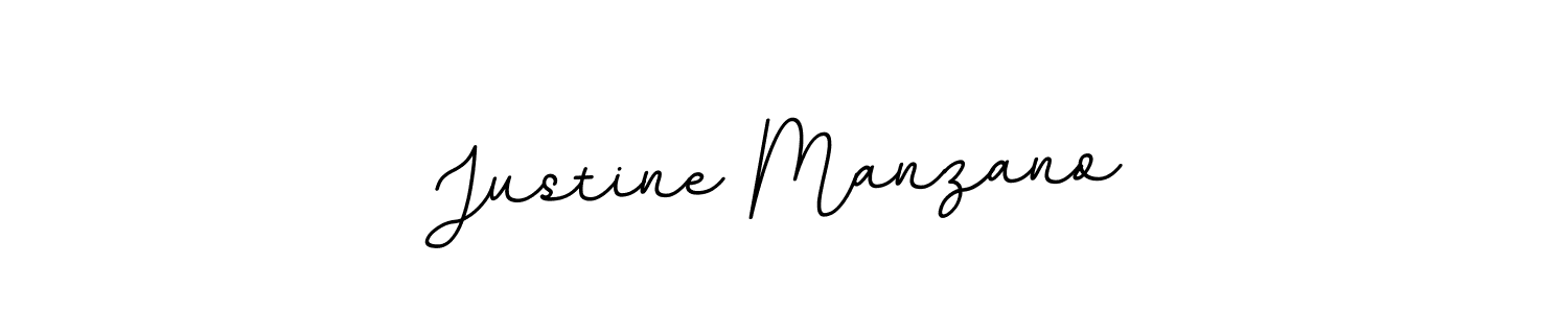 Make a beautiful signature design for name Justine Manzano. With this signature (BallpointsItalic-DORy9) style, you can create a handwritten signature for free. Justine Manzano signature style 11 images and pictures png