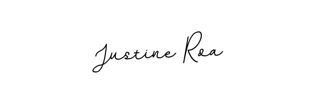 Design your own signature with our free online signature maker. With this signature software, you can create a handwritten (BallpointsItalic-DORy9) signature for name Justine Roa. Justine Roa signature style 11 images and pictures png