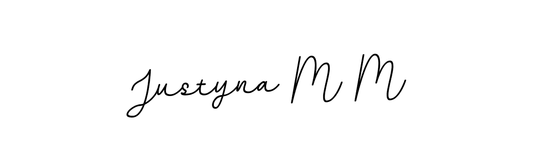 The best way (BallpointsItalic-DORy9) to make a short signature is to pick only two or three words in your name. The name Justyna M M include a total of six letters. For converting this name. Justyna M M signature style 11 images and pictures png