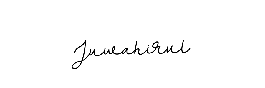 Use a signature maker to create a handwritten signature online. With this signature software, you can design (BallpointsItalic-DORy9) your own signature for name Juwahirul. Juwahirul signature style 11 images and pictures png