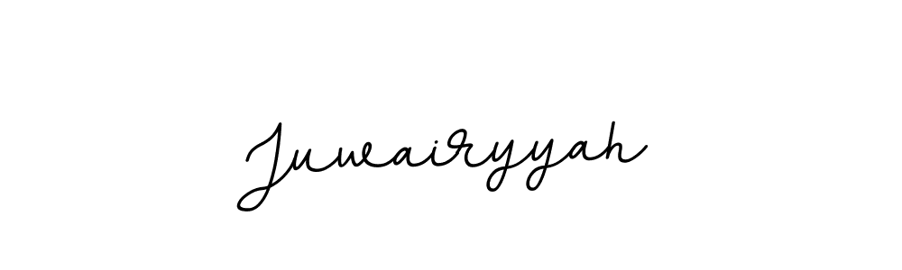 Juwairyyah stylish signature style. Best Handwritten Sign (BallpointsItalic-DORy9) for my name. Handwritten Signature Collection Ideas for my name Juwairyyah. Juwairyyah signature style 11 images and pictures png