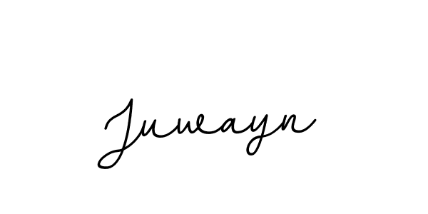 Use a signature maker to create a handwritten signature online. With this signature software, you can design (BallpointsItalic-DORy9) your own signature for name Juwayn. Juwayn signature style 11 images and pictures png