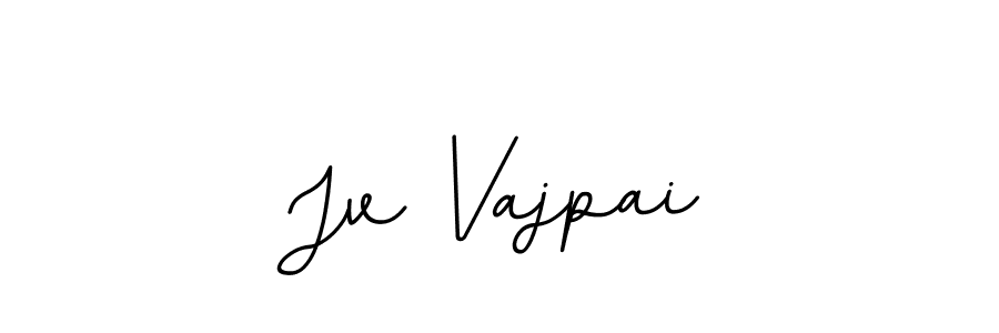 The best way (BallpointsItalic-DORy9) to make a short signature is to pick only two or three words in your name. The name Jv Vajpai include a total of six letters. For converting this name. Jv Vajpai signature style 11 images and pictures png
