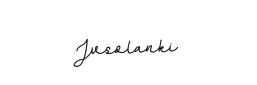 Jvsolanki stylish signature style. Best Handwritten Sign (BallpointsItalic-DORy9) for my name. Handwritten Signature Collection Ideas for my name Jvsolanki. Jvsolanki signature style 11 images and pictures png
