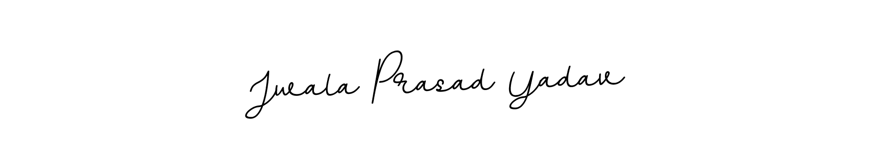 Design your own signature with our free online signature maker. With this signature software, you can create a handwritten (BallpointsItalic-DORy9) signature for name Jwala Prasad Yadav. Jwala Prasad Yadav signature style 11 images and pictures png