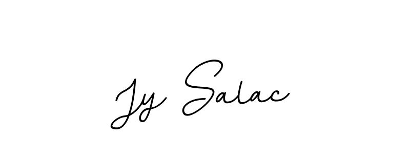 You should practise on your own different ways (BallpointsItalic-DORy9) to write your name (Jy Salac) in signature. don't let someone else do it for you. Jy Salac signature style 11 images and pictures png