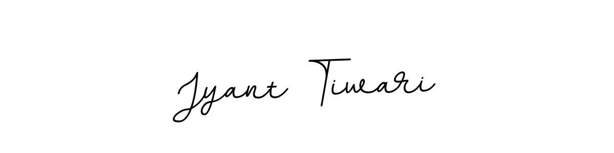 Create a beautiful signature design for name Jyant Tiwari. With this signature (BallpointsItalic-DORy9) fonts, you can make a handwritten signature for free. Jyant Tiwari signature style 11 images and pictures png