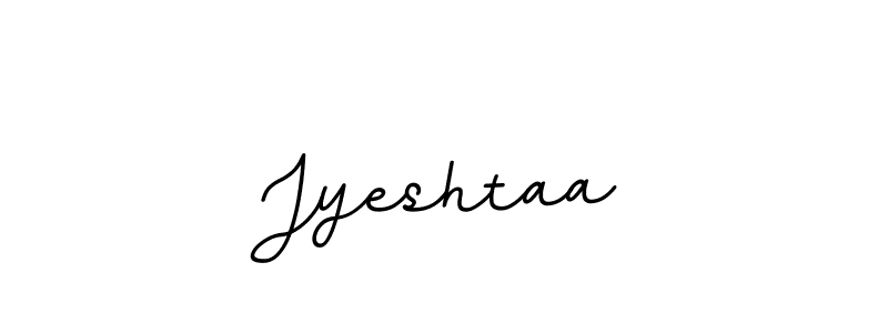 Design your own signature with our free online signature maker. With this signature software, you can create a handwritten (BallpointsItalic-DORy9) signature for name Jyeshtaa. Jyeshtaa signature style 11 images and pictures png