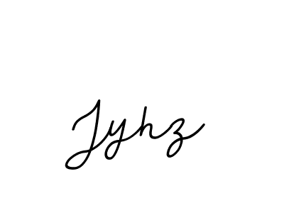 Design your own signature with our free online signature maker. With this signature software, you can create a handwritten (BallpointsItalic-DORy9) signature for name Jyhz. Jyhz signature style 11 images and pictures png