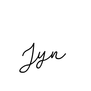 Design your own signature with our free online signature maker. With this signature software, you can create a handwritten (BallpointsItalic-DORy9) signature for name Jyn. Jyn signature style 11 images and pictures png