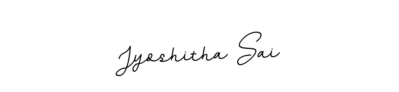 How to make Jyoshitha Sai name signature. Use BallpointsItalic-DORy9 style for creating short signs online. This is the latest handwritten sign. Jyoshitha Sai signature style 11 images and pictures png