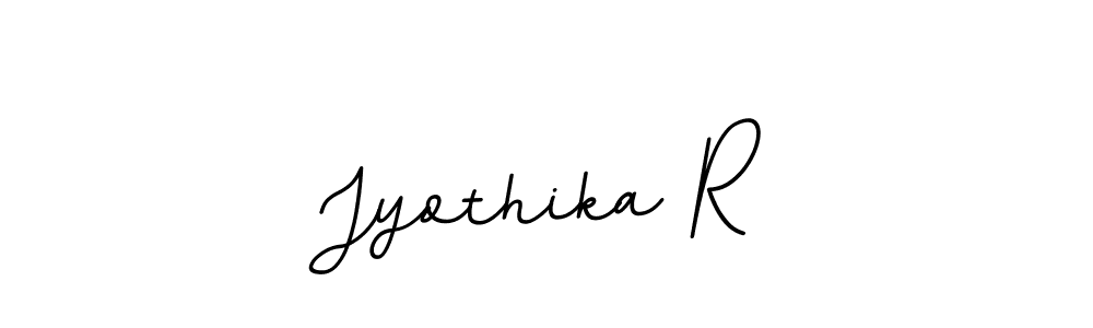 Jyothika R stylish signature style. Best Handwritten Sign (BallpointsItalic-DORy9) for my name. Handwritten Signature Collection Ideas for my name Jyothika R. Jyothika R signature style 11 images and pictures png
