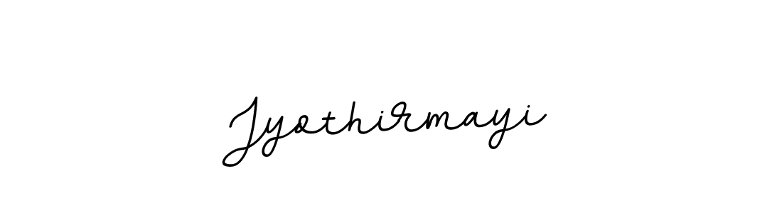Make a beautiful signature design for name Jyothirmayi. With this signature (BallpointsItalic-DORy9) style, you can create a handwritten signature for free. Jyothirmayi signature style 11 images and pictures png