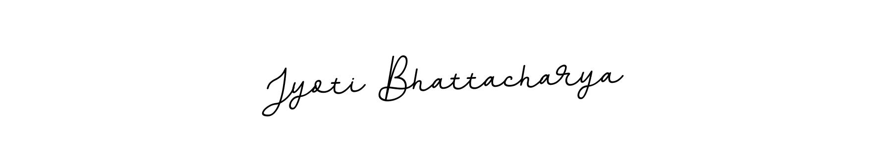 The best way (BallpointsItalic-DORy9) to make a short signature is to pick only two or three words in your name. The name Jyoti Bhattacharya include a total of six letters. For converting this name. Jyoti Bhattacharya signature style 11 images and pictures png