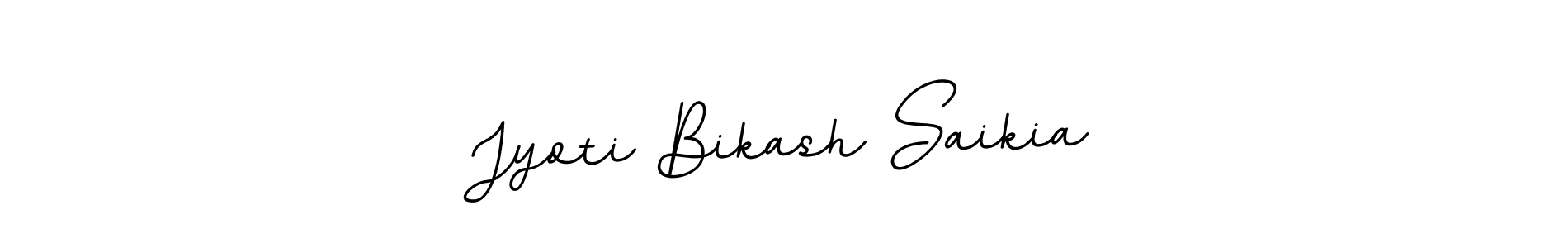 How to make Jyoti Bikash Saikia name signature. Use BallpointsItalic-DORy9 style for creating short signs online. This is the latest handwritten sign. Jyoti Bikash Saikia signature style 11 images and pictures png