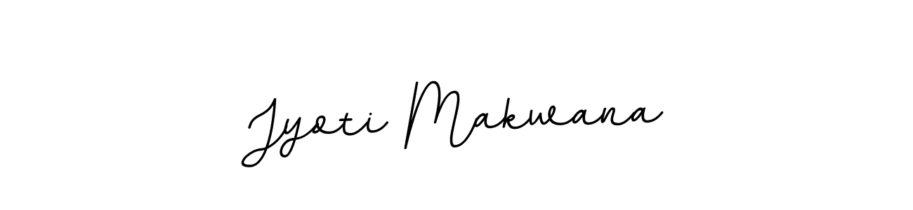 Make a beautiful signature design for name Jyoti Makwana. With this signature (BallpointsItalic-DORy9) style, you can create a handwritten signature for free. Jyoti Makwana signature style 11 images and pictures png