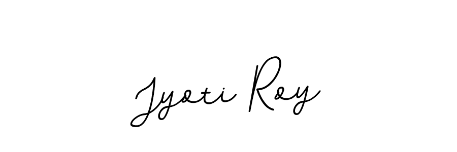 How to make Jyoti Roy name signature. Use BallpointsItalic-DORy9 style for creating short signs online. This is the latest handwritten sign. Jyoti Roy signature style 11 images and pictures png