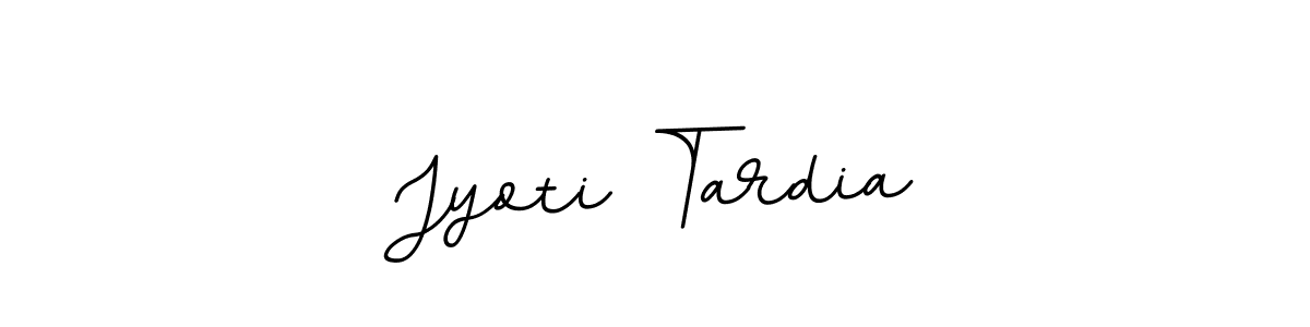 How to make Jyoti Tardia name signature. Use BallpointsItalic-DORy9 style for creating short signs online. This is the latest handwritten sign. Jyoti Tardia signature style 11 images and pictures png