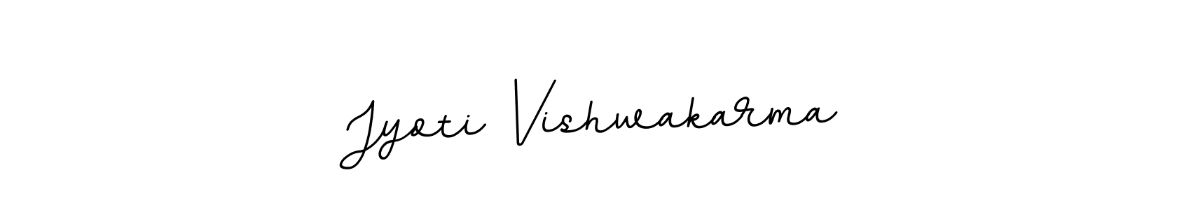 Design your own signature with our free online signature maker. With this signature software, you can create a handwritten (BallpointsItalic-DORy9) signature for name Jyoti Vishwakarma. Jyoti Vishwakarma signature style 11 images and pictures png