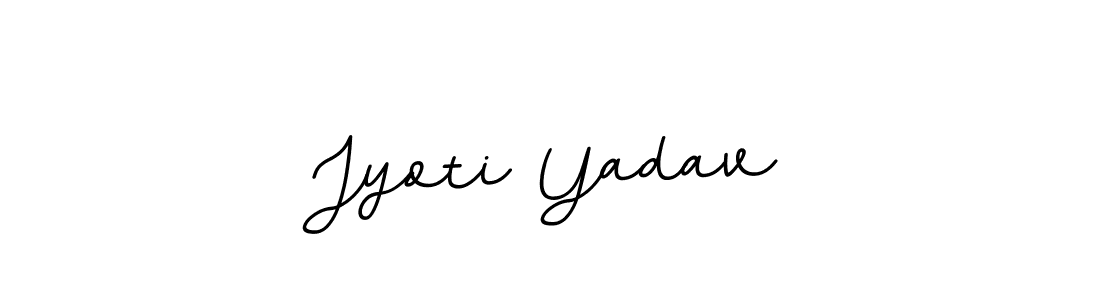 Use a signature maker to create a handwritten signature online. With this signature software, you can design (BallpointsItalic-DORy9) your own signature for name Jyoti Yadav. Jyoti Yadav signature style 11 images and pictures png