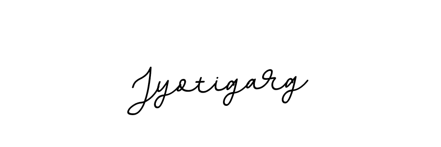 Make a beautiful signature design for name Jyotigarg. With this signature (BallpointsItalic-DORy9) style, you can create a handwritten signature for free. Jyotigarg signature style 11 images and pictures png