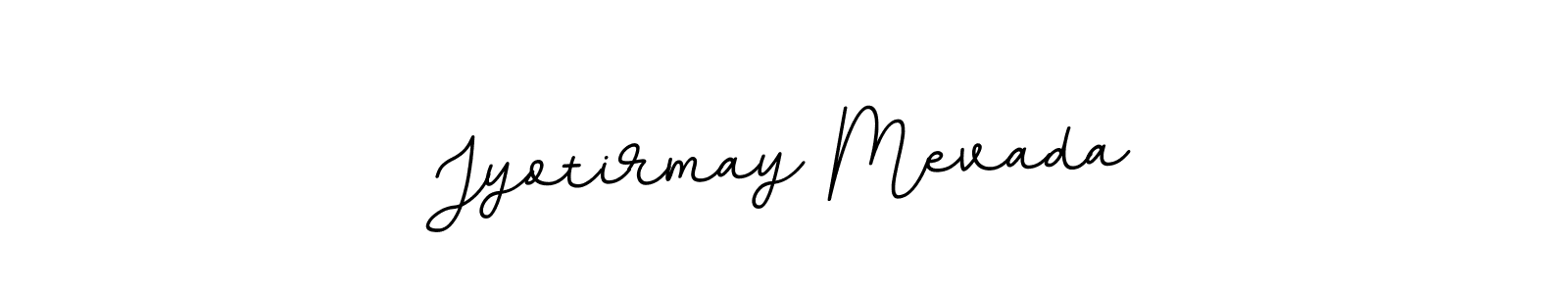 How to make Jyotirmay Mevada name signature. Use BallpointsItalic-DORy9 style for creating short signs online. This is the latest handwritten sign. Jyotirmay Mevada signature style 11 images and pictures png