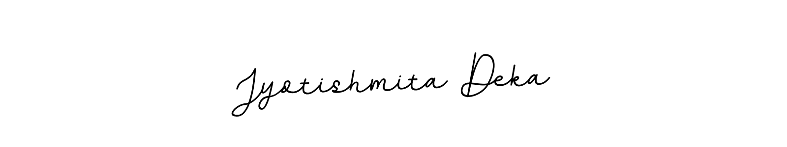 How to make Jyotishmita Deka name signature. Use BallpointsItalic-DORy9 style for creating short signs online. This is the latest handwritten sign. Jyotishmita Deka signature style 11 images and pictures png