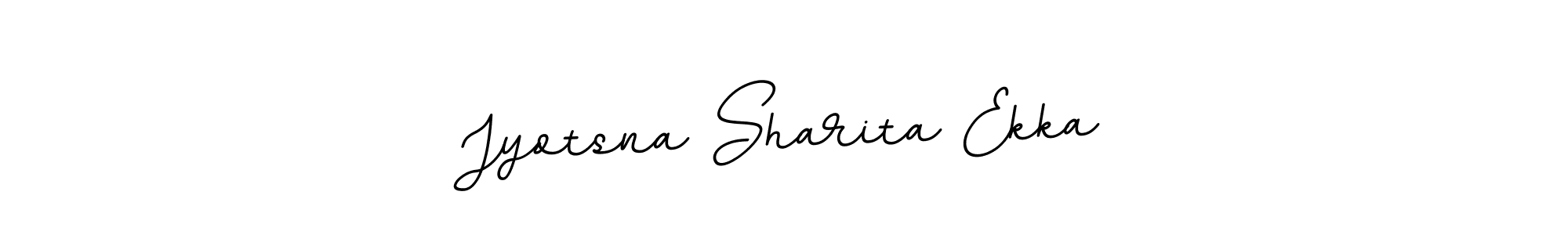 Design your own signature with our free online signature maker. With this signature software, you can create a handwritten (BallpointsItalic-DORy9) signature for name Jyotsna Sharita Ekka. Jyotsna Sharita Ekka signature style 11 images and pictures png