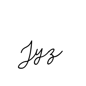 Jyz stylish signature style. Best Handwritten Sign (BallpointsItalic-DORy9) for my name. Handwritten Signature Collection Ideas for my name Jyz. Jyz signature style 11 images and pictures png