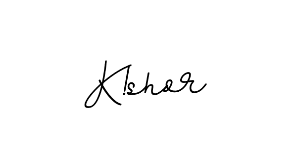 The best way (BallpointsItalic-DORy9) to make a short signature is to pick only two or three words in your name. The name K!shor include a total of six letters. For converting this name. K!shor signature style 11 images and pictures png