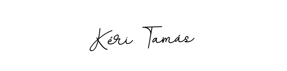 Design your own signature with our free online signature maker. With this signature software, you can create a handwritten (BallpointsItalic-DORy9) signature for name Kéri Tamás. Kéri Tamás signature style 11 images and pictures png
