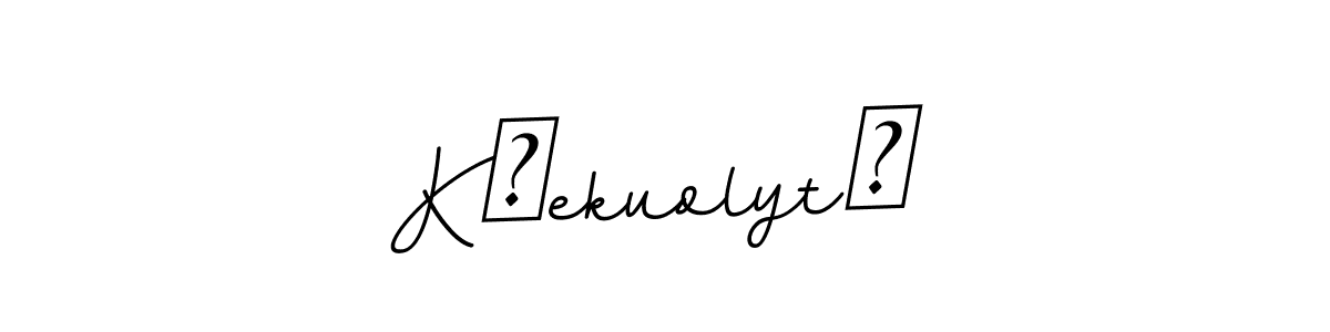 You should practise on your own different ways (BallpointsItalic-DORy9) to write your name (KČekuolytė) in signature. don't let someone else do it for you. KČekuolytė signature style 11 images and pictures png
