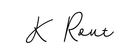 The BallpointsItalic-DORy9 font transforms the name K  Rout into an executive sign with sharp precision and distinguished character. K  Rout signature style 11 images and pictures png