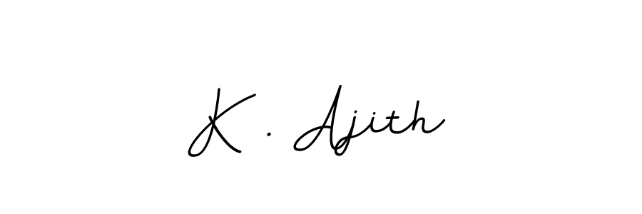 Design your own signature with our free online signature maker. With this signature software, you can create a handwritten (BallpointsItalic-DORy9) signature for name K . Ajith. K . Ajith signature style 11 images and pictures png